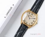 Replica Swiss Cartier Drive De 2824-2 Watch Gold Diamond Case